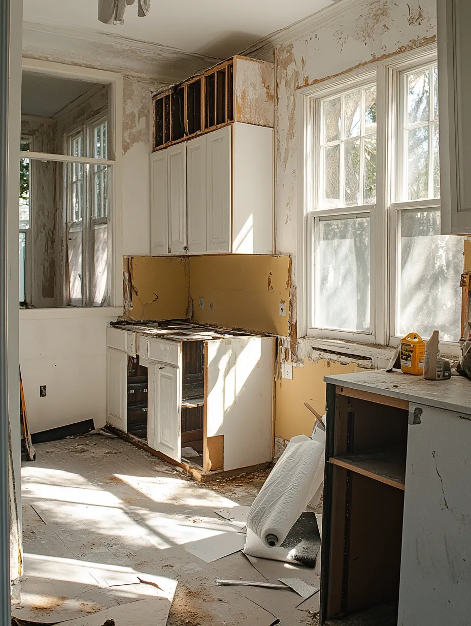 Kitchen in the middle of a renovation