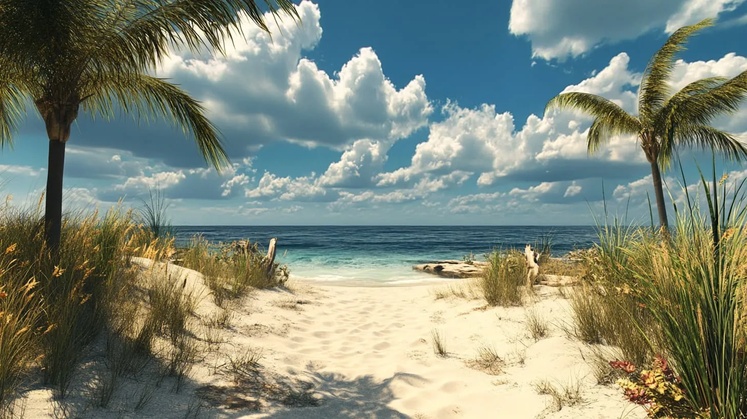 Dunes and sea oats on a Sarasota-area beach